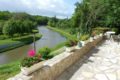 Briare – Au logis de la cognadière -le vieux canal vue de la terrasse